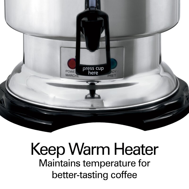 Hamilton Beach® Commercial 60-Cup Stainless Steel Coffee Urn & Hot Beverage  Dispenser & Reviews | Wayfair